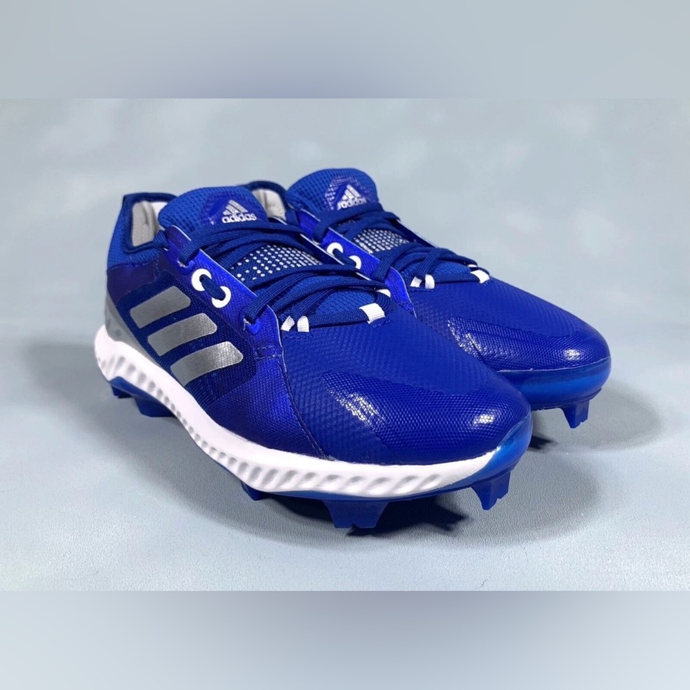 adidas PureHustle TPU Molded Softball Baseball Cleats Blue FV9044 Women's 7